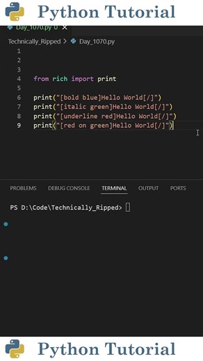 Print In Color With Python | Python Tutorial