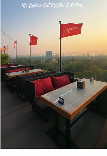 Discover The Luckee Cat: Yangon Rooftop Bar