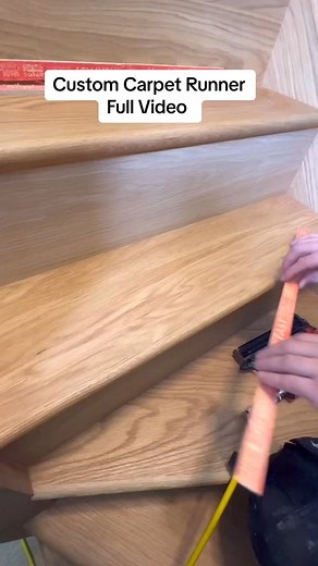 How To Install Custom Carpet Stair Runner #how #howto #doityourself #asmr #asmrsounds #carpet #runner | Tech Works
