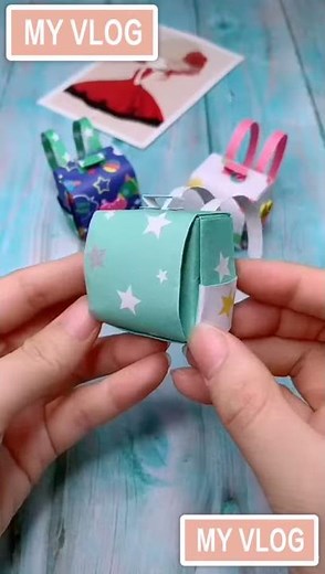 制作mini书包 origami backpack 3 how to make a paper backpack paper folding 33