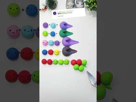 Mixing Color #colors #clay #mixing #shorts