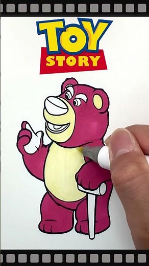 Coloring Lotso（ロッツォ） [Coloring book] #toystory #ぬりえ