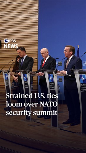 Ahead of Europe's largest annual security conference, NATO defense ministers gathered in Brussels on Thursday to calm nerves and stiffen spines after President Donald Trump's threats to Greenland roiled the alliance. Nick Schifrin (@nickschifrin) filed this report from Germany. | PBS NewsHour
