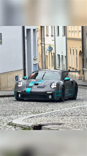 Porsche 911 GT3 Cup in City streets! Ecce Homo 2026 #racecar #hillclimb #porsche #rally #cars #czech
