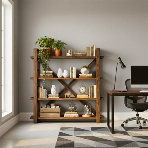 Rustic Floating Shelf | Handmade Solid Wood Bookshelf | Natural Wall Storage - Etsy