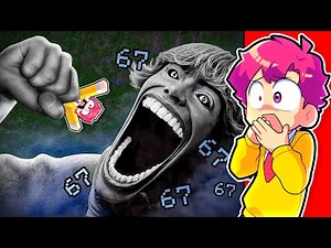 Hiha Escapes from GIANT MONSTER 67 in Minecraft 😱🫨