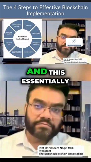 The 4 Steps to Effective Blockchain Implementation BBA President Dr Naseem visited Dubai to meet leaders shaping the next frontier of the digital economy. In this video, he explains why certain jurisdictions excel in Web3 innovation—and the essential ingredients they consistently get right. #Blockchain #Web3 #UAE #UK #BBA #DigitalEconomy #fypviralシ #reelsviralシ | The British Blockchain Association | Facebook