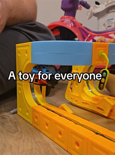 A toy to entertain the whole family! its literally the coolest toy! I love that the train is magnetic & it is rechargeable! #fyp #kidtoy #screenfreeplay #traintoy