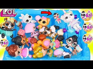 Custom LOL Surprise Dolls Play at Pool with Unicorn