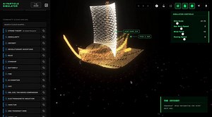 Someone built an AI-driven particle simulator that lets you generate and visualize complex particle systems with prompts,then export them as HTML, React, or Three.js simulations.