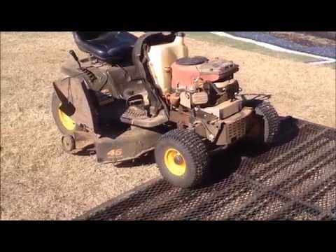 MTD YARD MACHINES 46" CUT RIDING MOWER DECK BELT INSTALLATION