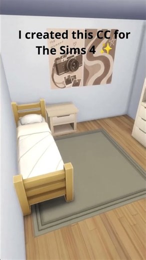 I Made This Sims 4 CC! 📚 | After School Teen Bedroom