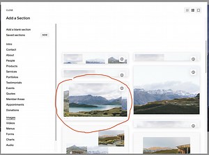 Using a blank page as product page