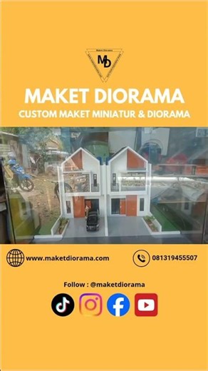 Maket Rumah Kopel 2 Lantai