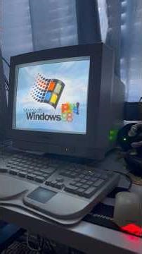 Dialup on my gateway on windows 98 #windows98 #retro #fyp #dialup #crt