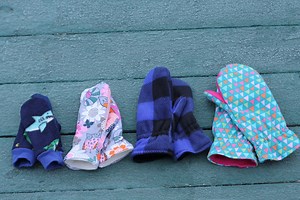 Fleece Mitten Sewing Pattern: Kids & Adult Sizes (PDF Pattern) - Etsy