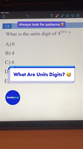 Understanding Unit Digits: Solving Math Problems