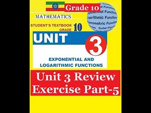 Mathematics Grade 10 Unit 3 Review Exercise Part-5@mathT_21