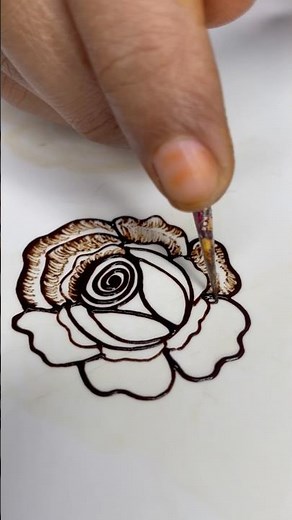 Easy beautiful Rose mehndi designs| Flower mehndi tutorial|#mehndi #henna