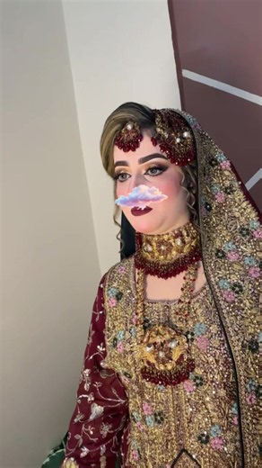 Bridal Makeup Transition Ideas with Red Lipstick