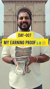 DAY - 007 | My Earning Proof 💵😳 | How to earn money online | #earnmoneyonline #howtoearnmoneyonline