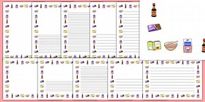 Friendship Recipe Page Borders