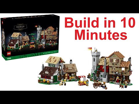 LEGO Medieval Town Square Build in 10 Minutes – LEGO Icons 10332