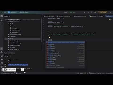 Python Class| List | Introduction of List | Lecture 19