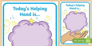 Today's Helping Hand Is Poster