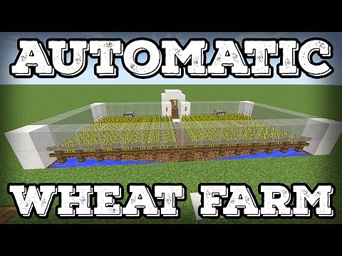 Minecraft Tutorial - Automatic Wheat Farm - Automatic Replanting!(Minecraft 1.13+)