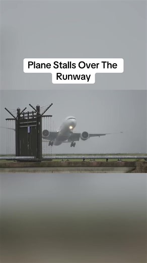 Plane Stalls Over The Runway - Thrilling and Unexpected Aviation Incident