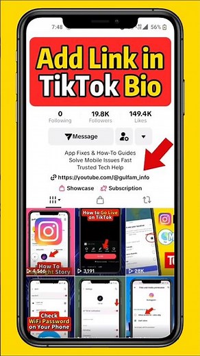 How to add Link in TikTok bio 2026