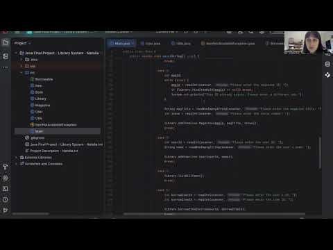 Final Java Project Demonstration Video Spring 2026