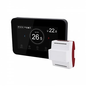 [Hot Item] WiFi Color Touch Fcu Smart with Custom Input Output Relay Module Thermostat