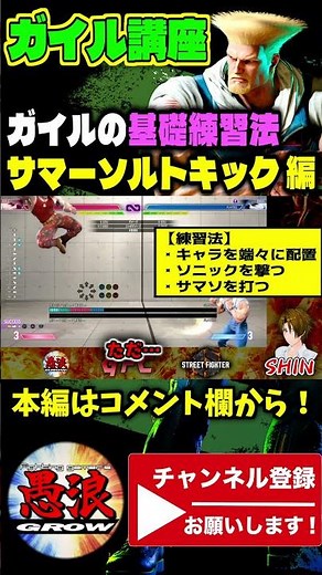 【解説】意外と知らない目安…サマソの溜め感覚を覚えるガイル基礎練習法【スト6】 #ストリートファイター6 #ガイル #スト6