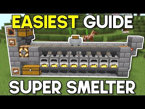 Easiest Minecraft 1.20 Super Smelter