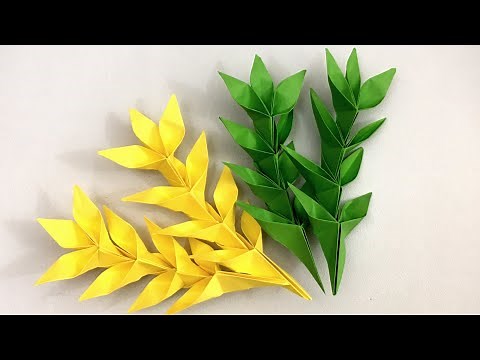 Paper Leaves | Paper Crafts For School | ORIGAMI LEAVES / [LEAF] | Paper Craft | Paper Craft Leaves