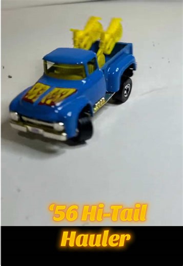 The ‘56 Hi-Tail Hailer from Hot Wheels! It’s based on the Ford F-100 and only 11 versions have been made since its release in 1977. This one is a black wall version from 1979 and in amazing condition! #hotwheels #diecast #collection #toys #childhood