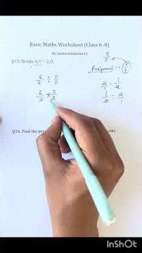 Basic Mathematics Worksheet (Grade 6–8) | Improve Speed & Accuracy#MathLearning#StudentSuccess