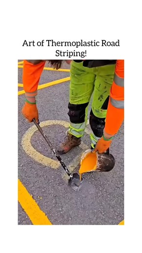 Engineering and Technology | That's a fascinating insight into how our roads are made safe and organized! This is the satisfying secret behind every perfectly painted... | Instagram