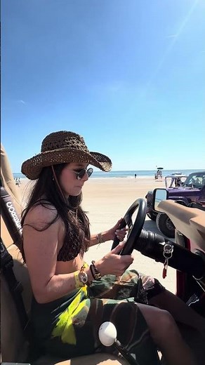 GIRL DRIVEN JEEP CJ5 at Daytona #jeepbeach #girldriven #jeep