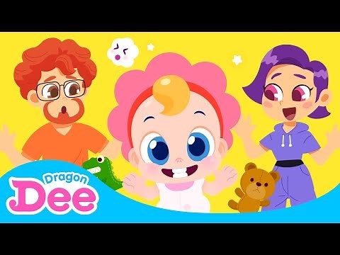Peek A Boo! 🤗🧡 | 2022 Mother Goose Nursery Rhymes 🎵| Preschool English | Dragon Dee Kids Songs