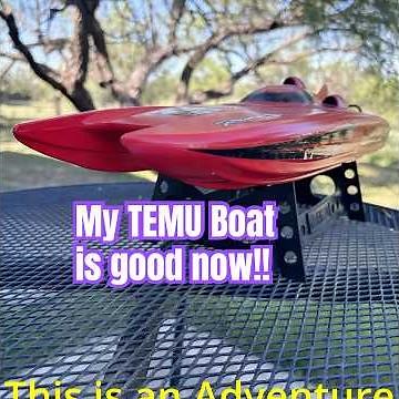 Fully Modded TEMU Boat in Action!! #rcboat #temu #amazon #henglong #adventurecatamaran