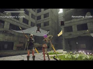 NieR:Automata - DLC - All Hair Spray/Dye, Outfits, Accessories, Customization