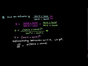 Derivative of Trigonometric Function - Using Trick