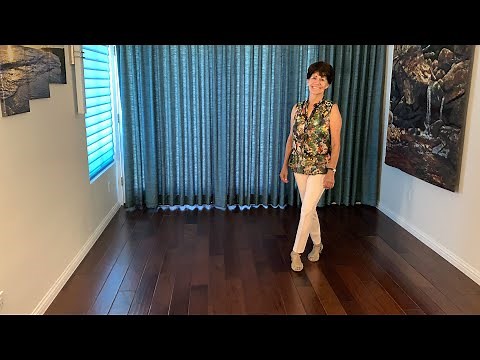 Sundown Waltz line dance demonstration and tutorial by Stephie
