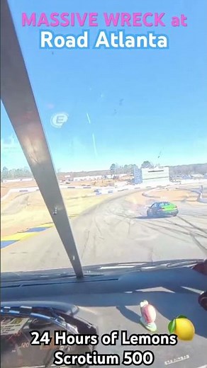 Lemons rollover crash at Road Atlanta 2025 #racing #roadatlanta #rollover #crash
