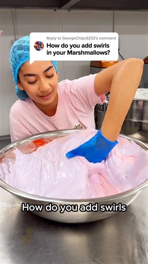 The Marshmallow Co. on Instagram: "Did You Know This Is How We Add Swirls? 🤔 What colour swirls do you think we should try to add into a marshmallow?"