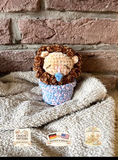 Crochet Lion Baby Pattern PDF – Cute Amigurumi Lion Potty – Easy Crochet for Beginners – Baby Shower Gift – English German - Etsy