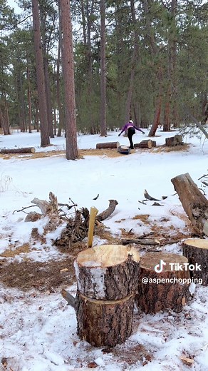 Morning Wood Chopping Ritual for Relaxation and Connection with Nature